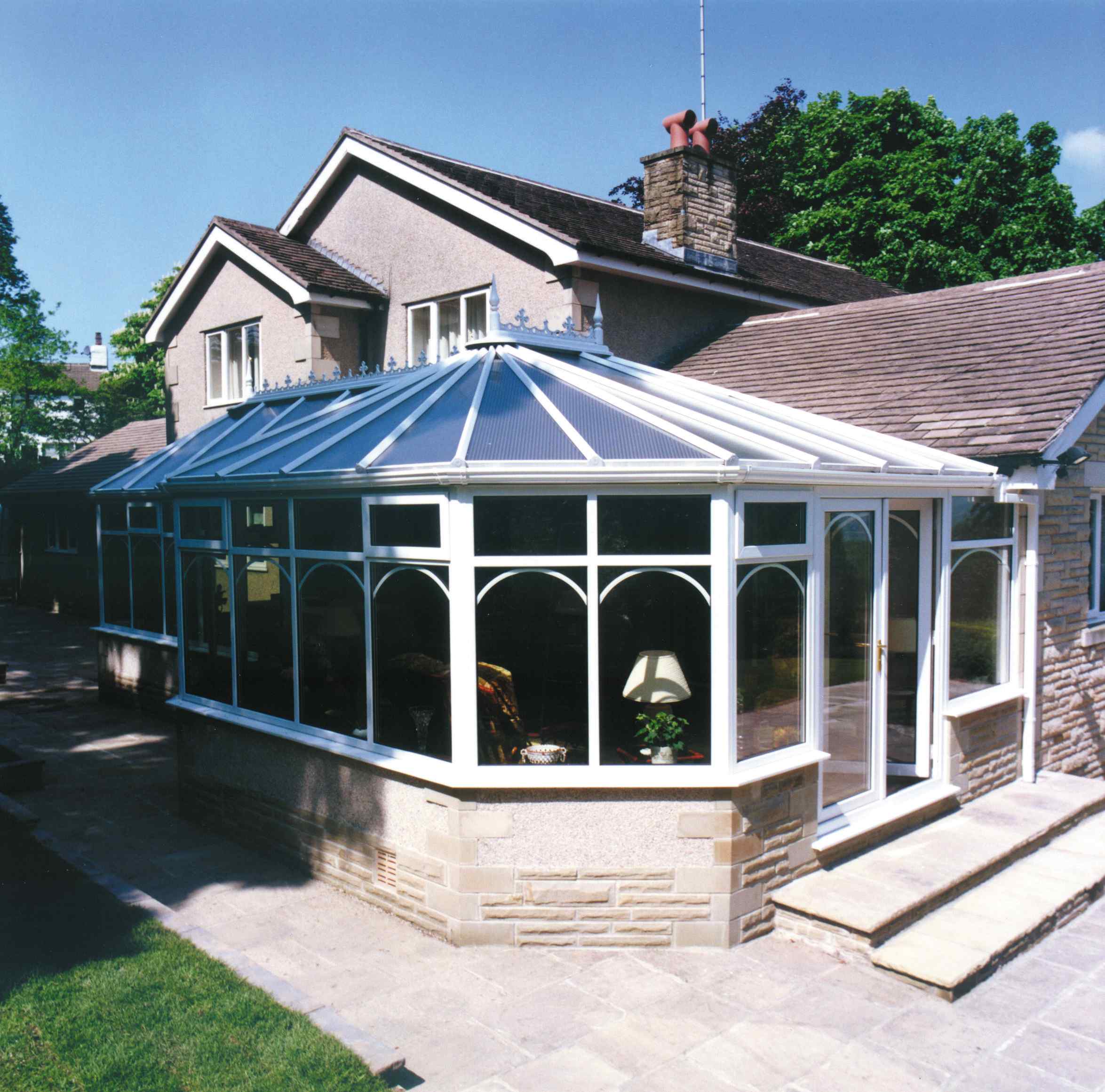 Classic Roofs Leeds Extension Prices Leeds West Yorkshire   Victorian White Poly 